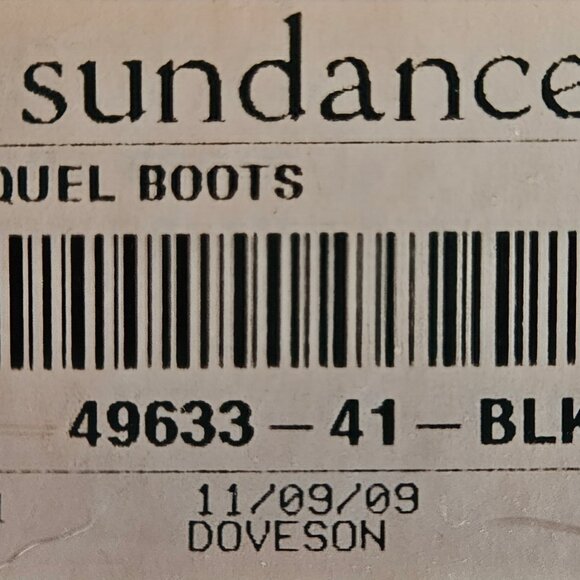 Sundance Raquel Black Leather Knee High Boots EU41 - Made in Italy - Picture 6 of 7